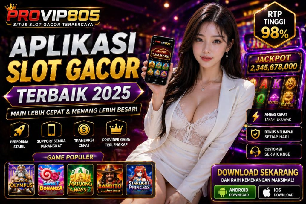 Aplikasi Slot Gacor 2025 Terbaik PROVIP805