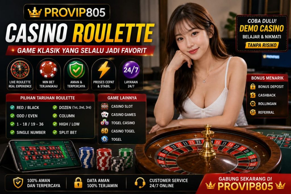 PROVIP805 Casino Roulette Klasik Favorit Pemain